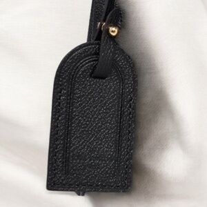 LOUIS VUITTON NEW BLACK EMPREINTE LUGGAGE TAG
